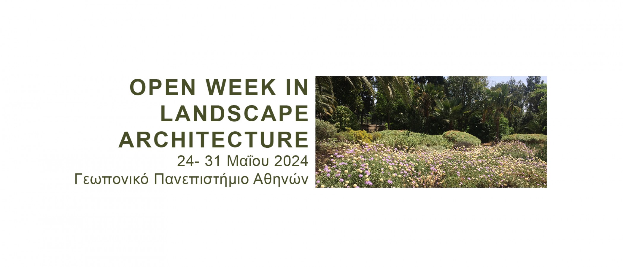 Open week in landscape architecture