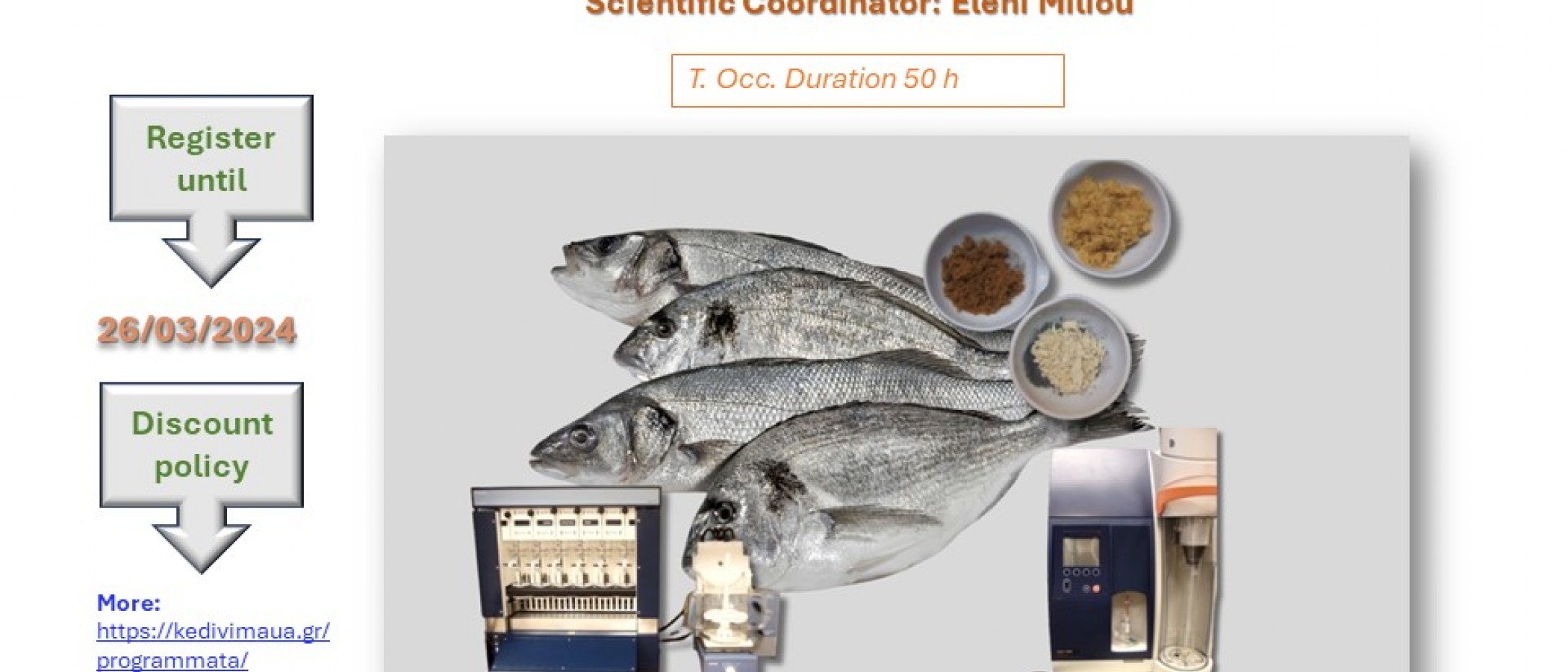 Fish feed and seafood quality control