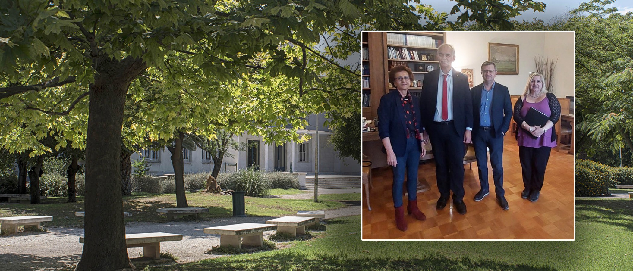 Meeting of the Rector of the Agricultural University of Athens with members of the Board of Directors of the Alumni Association