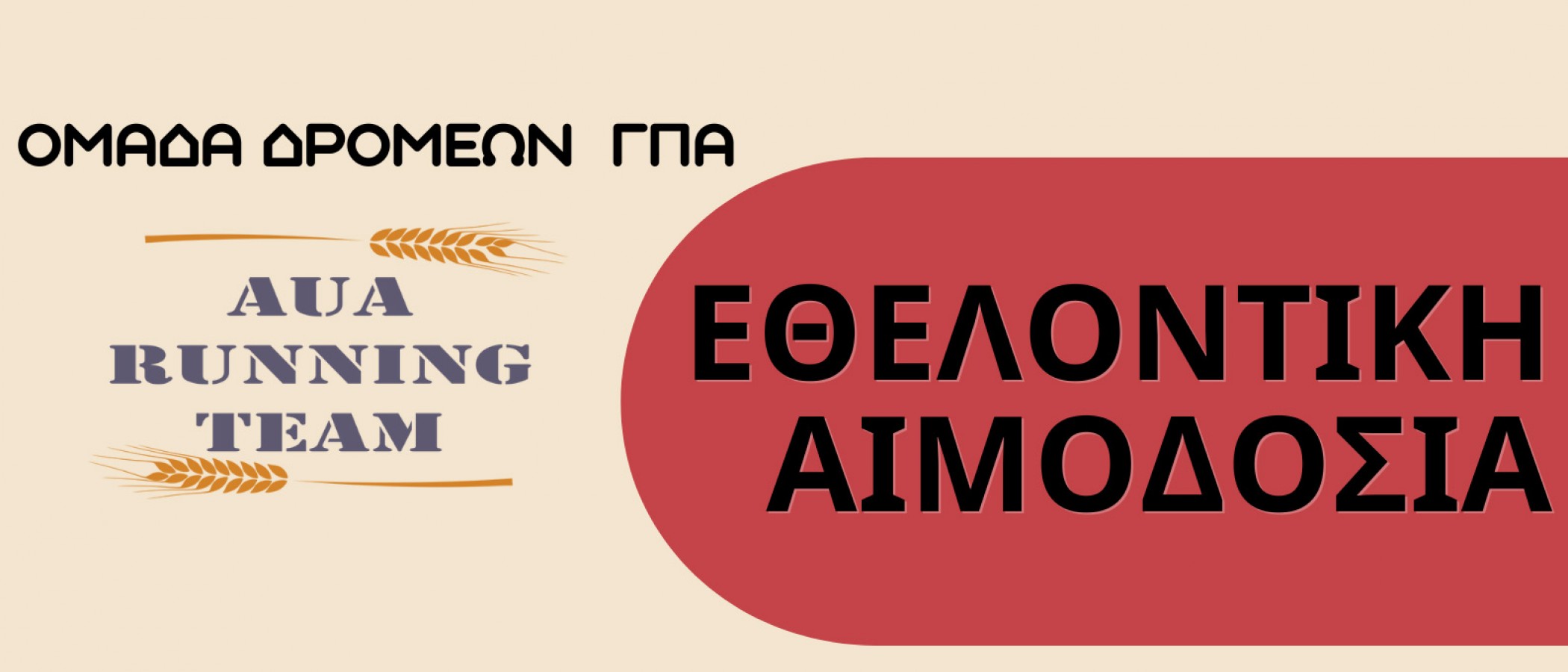 1η Εθελοντική Αιμοδοσία ομάδας δρομέων ΓΠΑ, AUA RUNNING TEAM