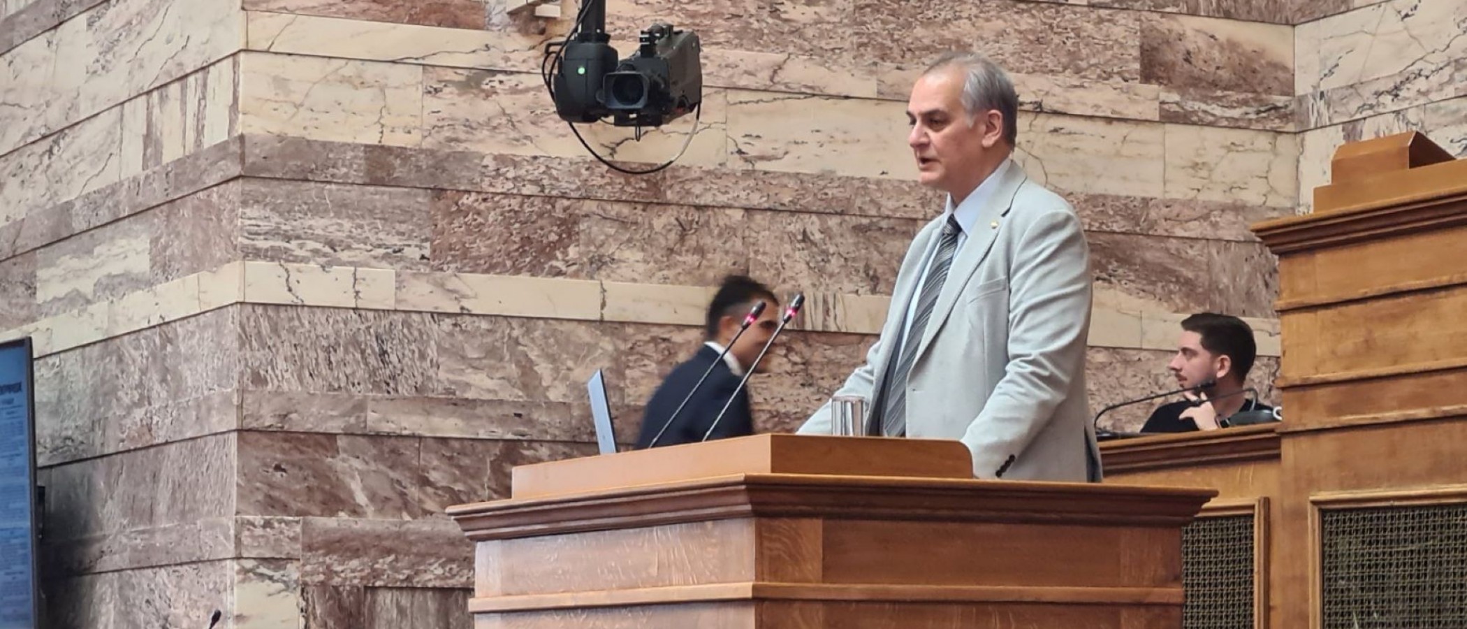 Participation of the Rector of the Agricultural University of Athens, Prof. S. Kintzios, in the Conference on "The Internationalization of Greek Universities" at the Parliament.